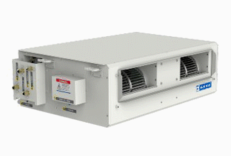 与热水线圈的管道分开